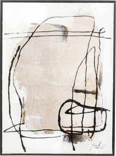 Gerahmtes Bild Dust Grau 55x75cm – Grafik-1.