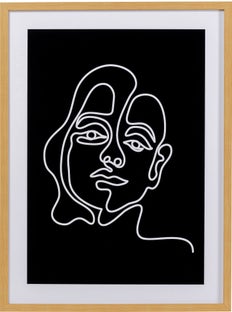 Gerahmtes Bild Faccia Arte Woman 60x80cm – Grafik-1.