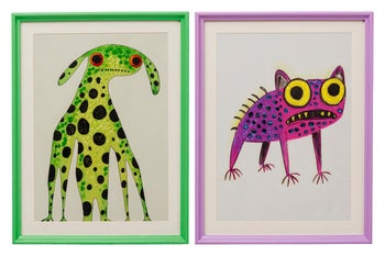 Gerahmtes Bild Fantasy Pet 32x42cm (2/Set) – Grafik-1.