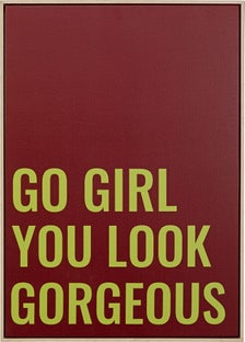 Gerahmtes Bild Go Girl 50x70cm – Grafik-1.