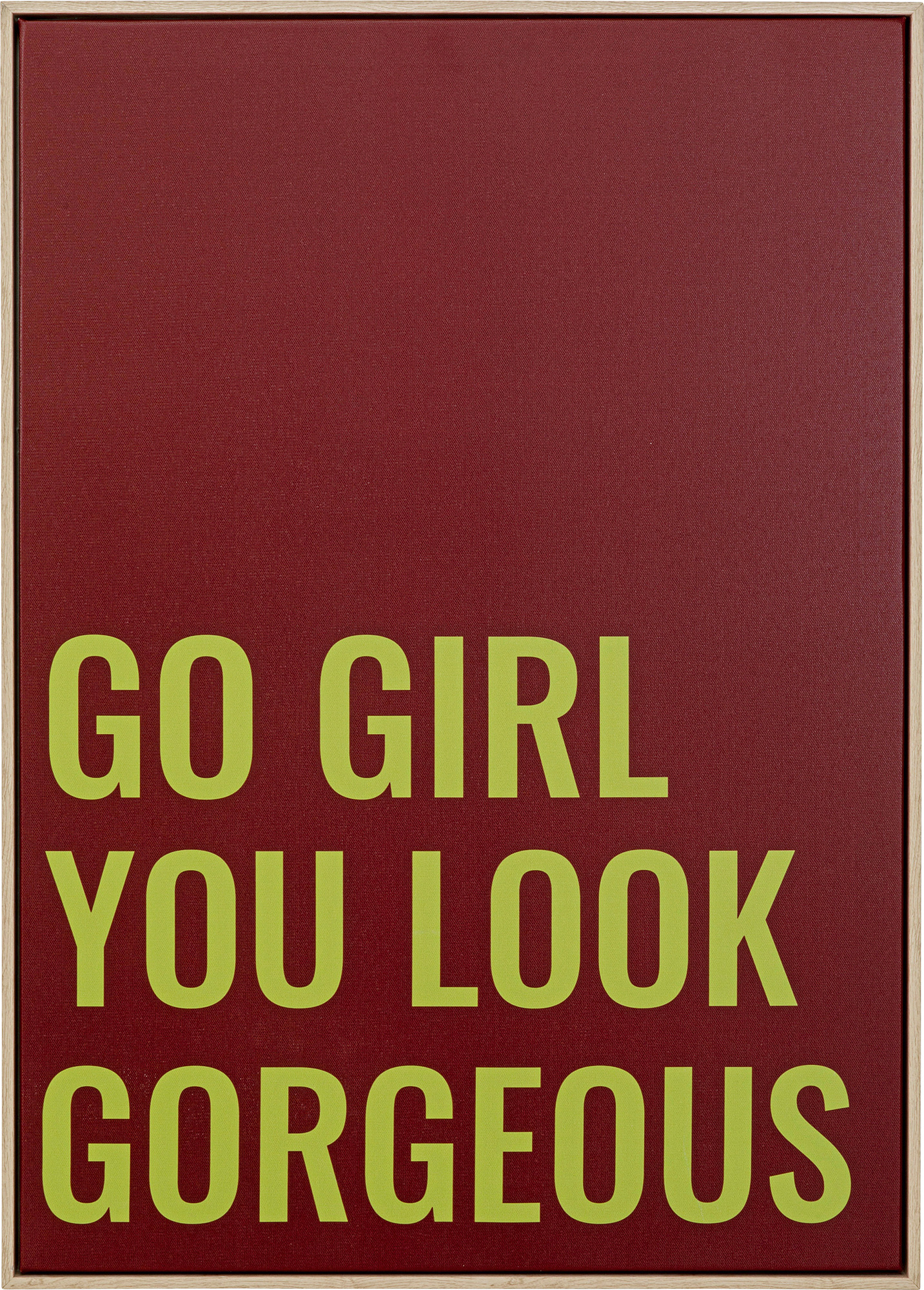 Gerahmtes Bild Go Girl 50x70cm
