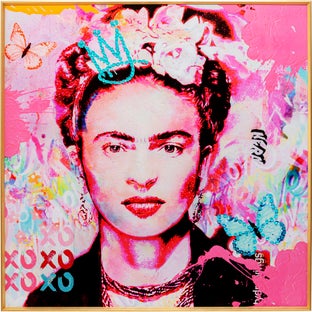 Gerahmtes Bild La Viva Mexico 100x100cm – Grafik-1.
