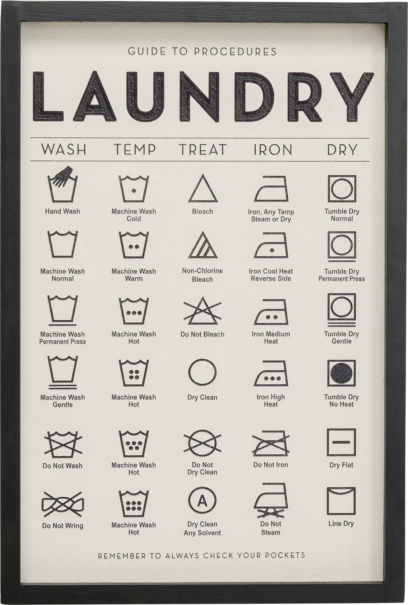 Gerahmtes Bild Laundry 61x41cm – Grafik-1.