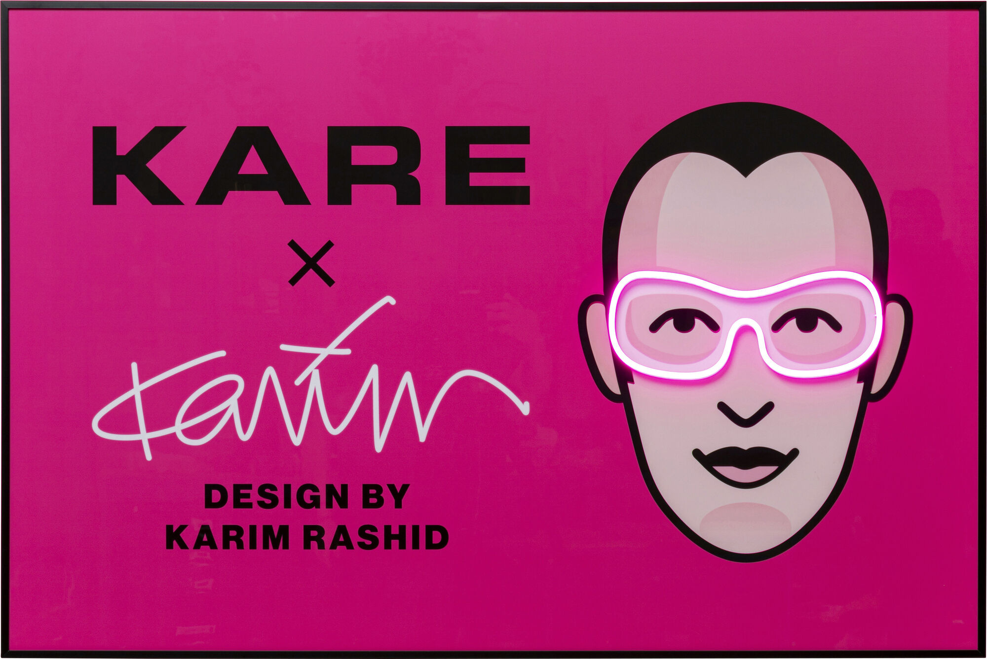 Gerahmtes Bild LED KARE x Karim Rashid 120x80cm – Grafik-1.