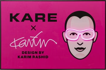 Gerahmtes Bild LED KARE x Karim Rashid 120x80cm – Grafik-1.