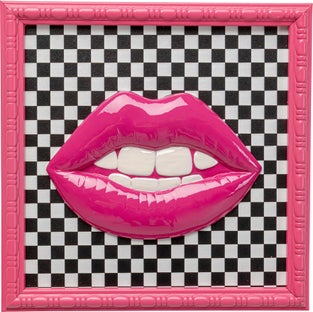 Gerahmtes Bild Lips 27x27cm – Grafik-1.