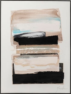 Gerahmtes Bild Lontano Beige 90x120cm – Grafik-1.