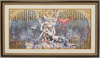 Gerahmtes Bild Lovers 180x106cm – Grafik-1.