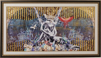 Gerahmtes Bild Lovers 266x150cm – Grafik-1.