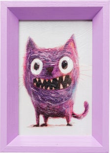 Gerahmtes Bild Mad Cat 13x18cm – Grafik-1.