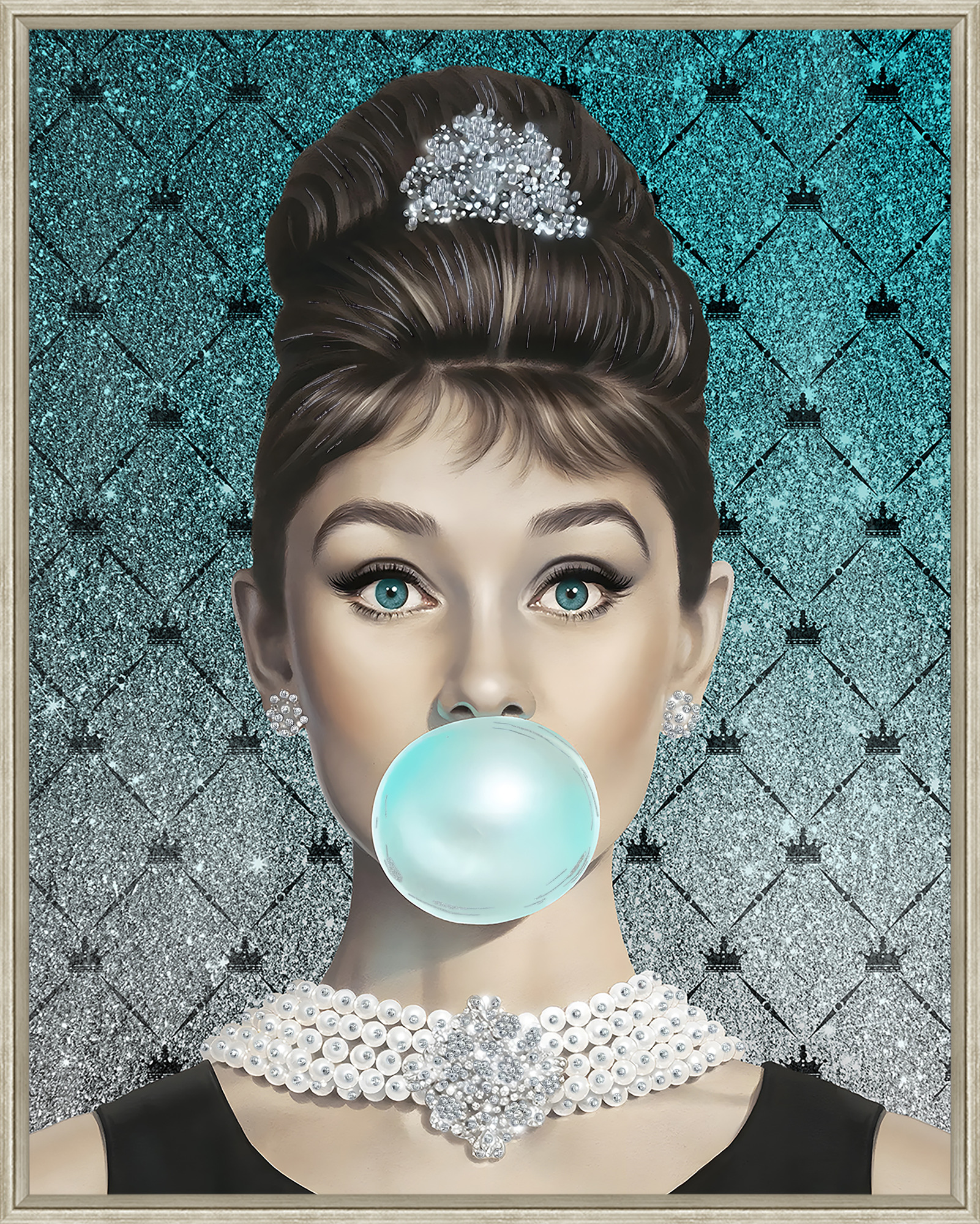 Gerahmtes Bild Muse Bubble Diva 40x50cm