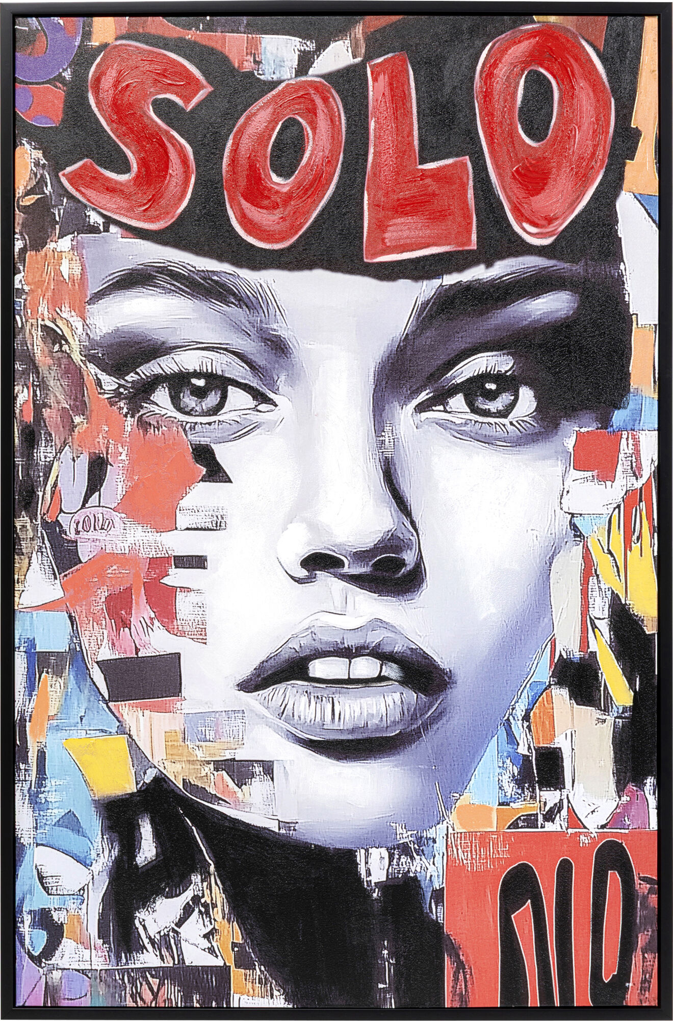 Gerahmtes Bild Muse Collage 80x120cm – Grafik-1.