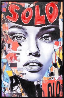 Gerahmtes Bild Muse Collage 80x120cm – Grafik-1.
