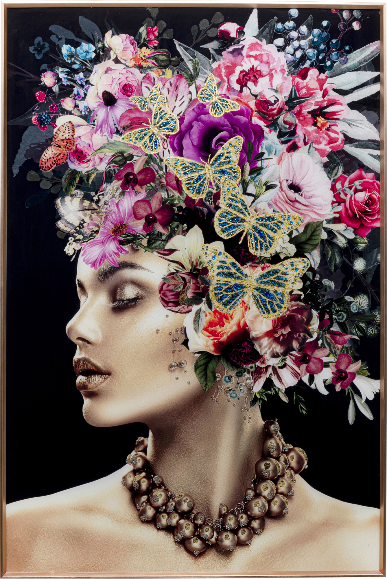 Gerahmtes Bild Muse Glamour 80x120cm
