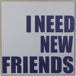 Gerahmtes Bild New Friends 80x80cm – Grafik-1.