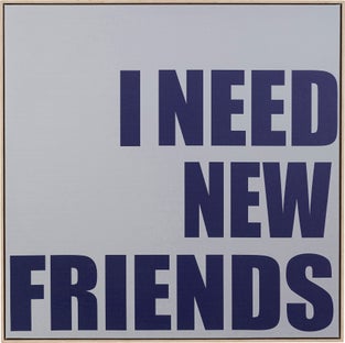Gerahmtes Bild New Friends 80x80cm – Grafik-1.