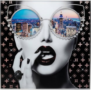 Gerahmtes Bild NY View 120x120cm – Grafik-1.