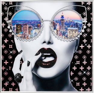 Gerahmtes Bild NY View 80x80cm – Grafik-1.