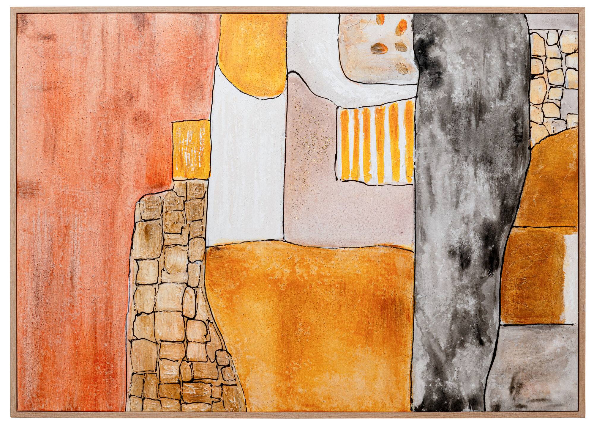 Gerahmtes Bild Patch 100x140cm – Grafik-1.