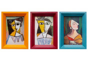 Gerahmtes Bild Portrait Cubism 13x18cm (3/Set) – Grafik-1.