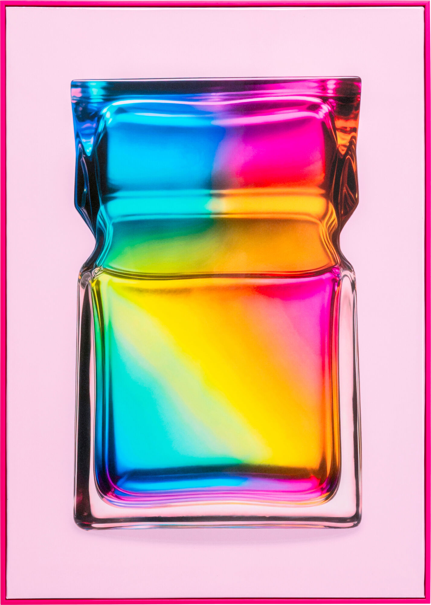 Gerahmtes Bild Rainbow Flacon 50x70cm
