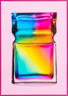 Gerahmtes Bild Rainbow Flacon 50x70cm – Grafik-1.