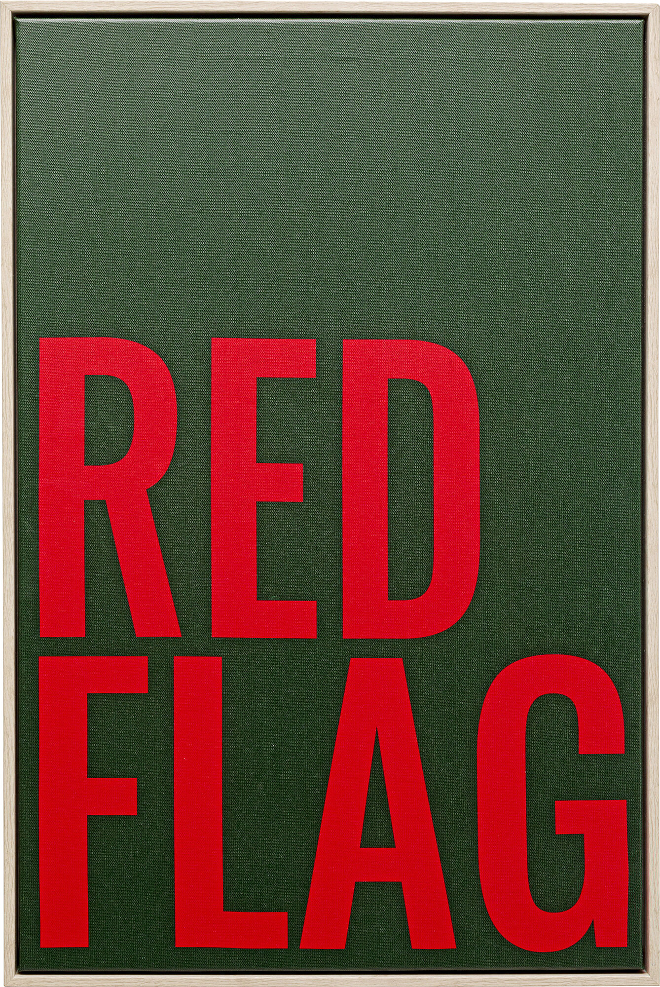 Gerahmtes Bild Red Flag 40x60cm – Grafik-1.