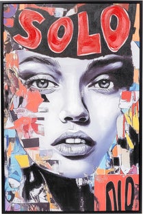 Gerahmtes Bild Seventies Collage 50x40cm – Grafik-1.