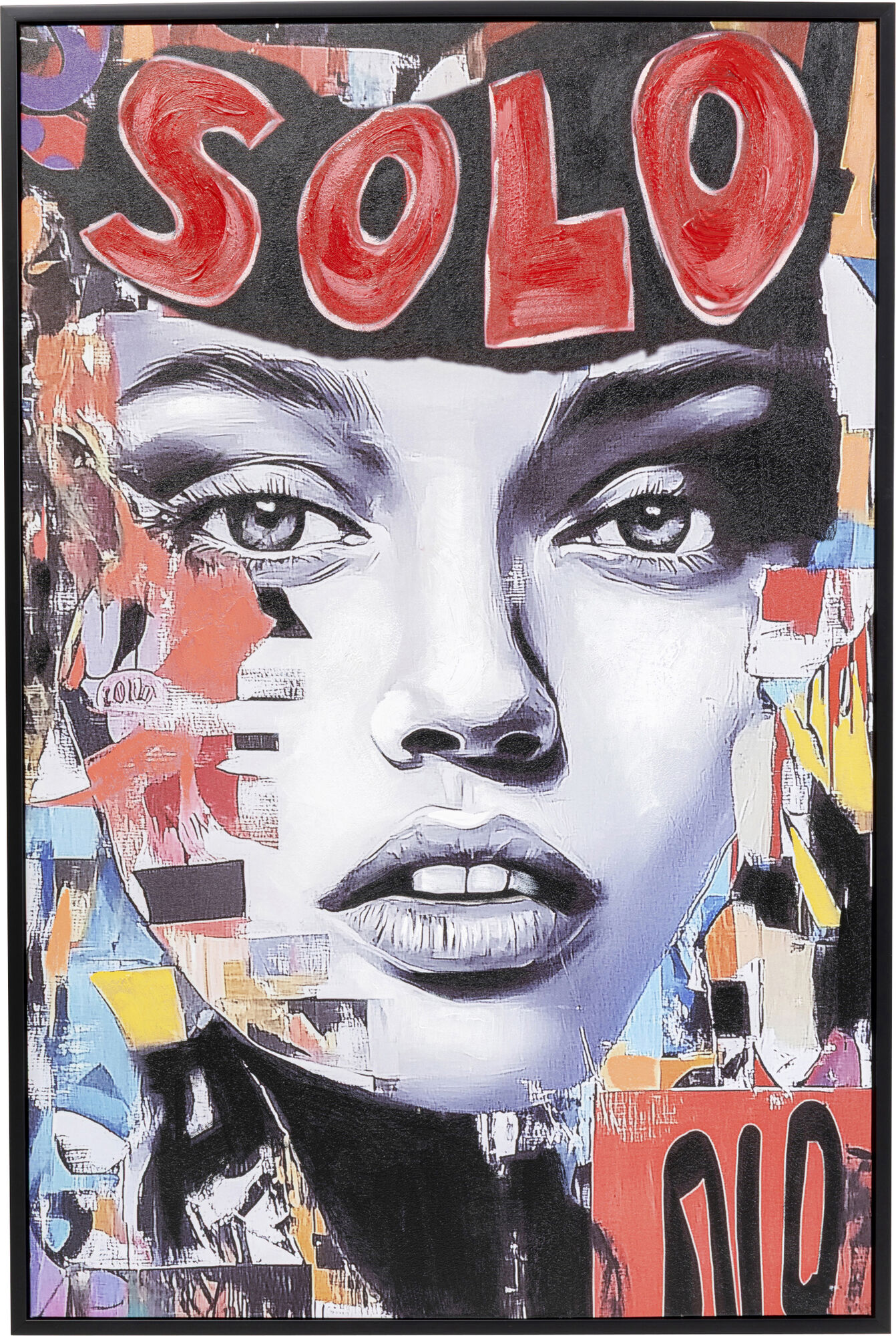 Gerahmtes Bild Seventies Collage 50x40cm – Grafik-1.