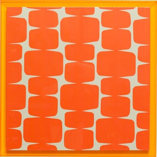 Gerahmtes Bild Square Chain 80x80cm – Grafik-1.
