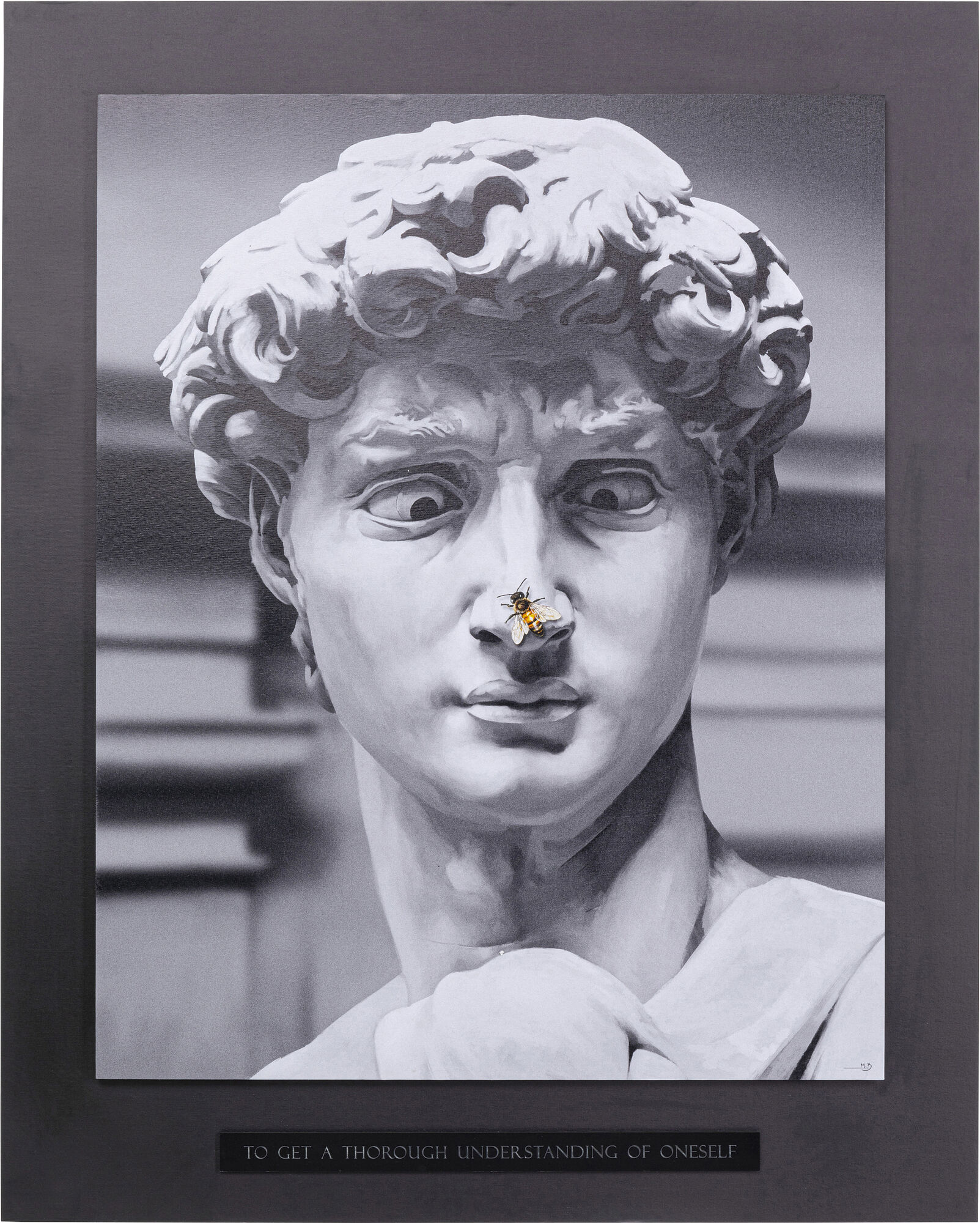Produkt: Leinwandbild Statue 100x125 - Einzelstück.