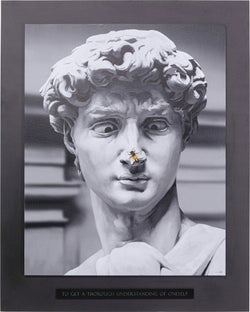 Leinwandbild Statue 100x125 - Einzelstück – Grafik-1.