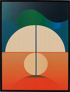 Gerahmtes Bild Sunrise 75x100cm – Grafik-1.