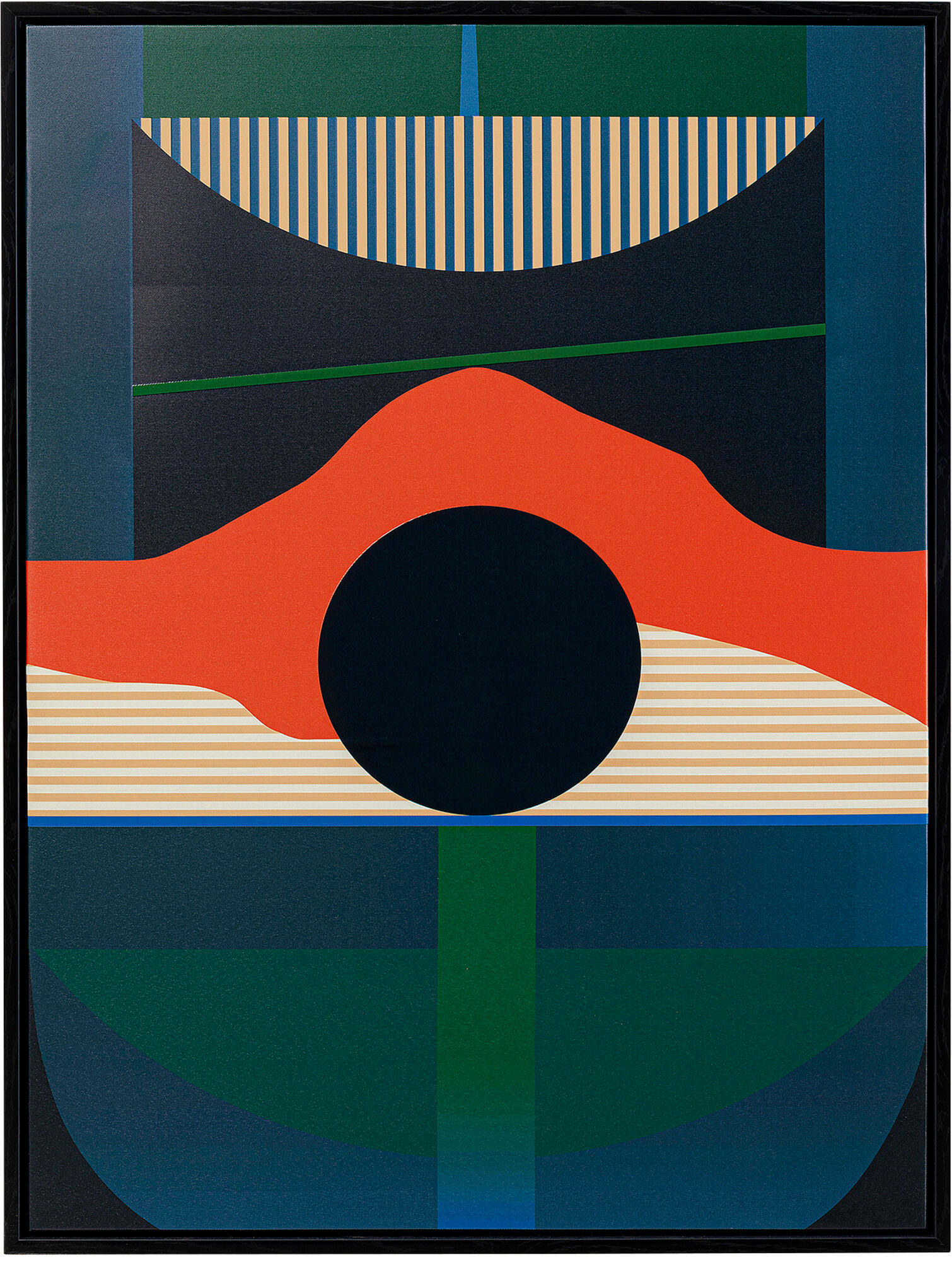 Gerahmtes Bild Sunset 75x100cm – Grafik-1.