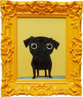 Gerahmtes Bild Sweet Dog Eyes 30x35cm – Grafik-1.