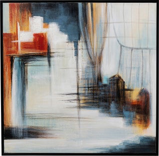 Gerahmtes Bild Visione Front 100x100cm – Grafik-1.