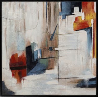 Gerahmtes Bild Visione Obliquo 100x100cm – Grafik-1.