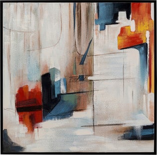 Gerahmtes Bild Visione Obliquo 100x100cm – Grafik-1.