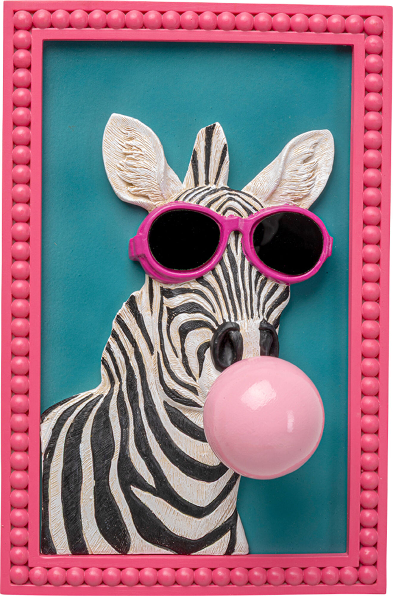 Gerahmtes Bild Zebra Bubble – Grafik-1.