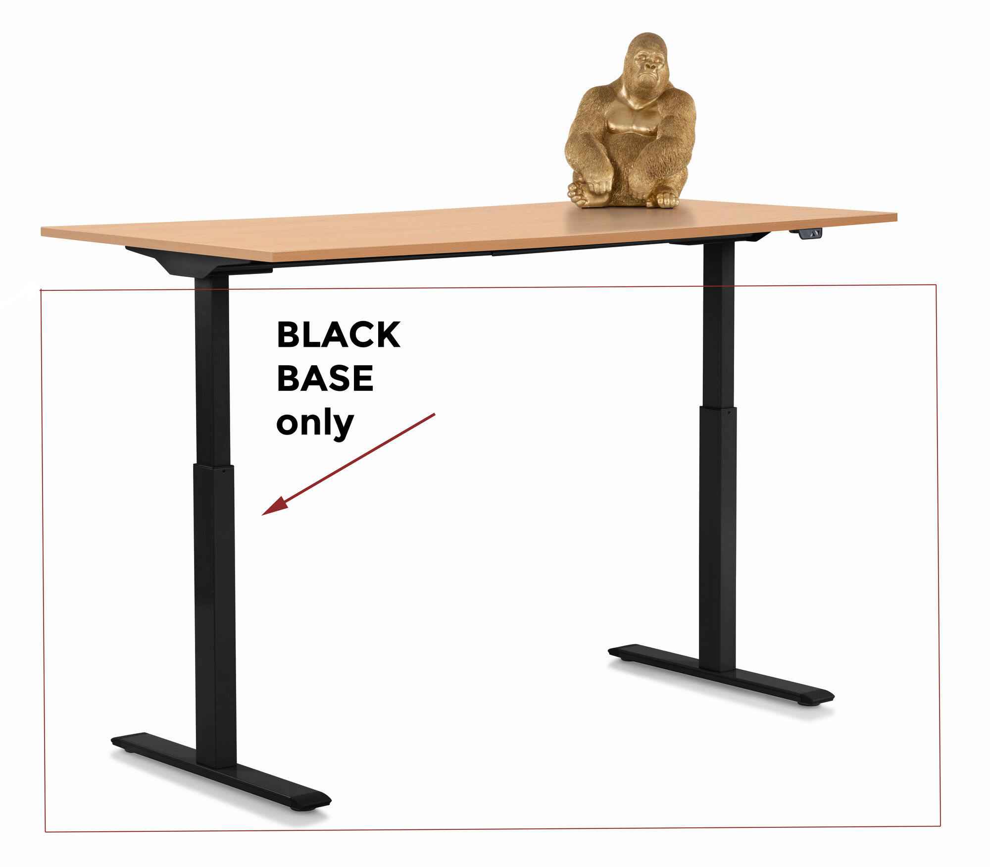 Gestell Tavola Office Schwarz – Grafik-1.