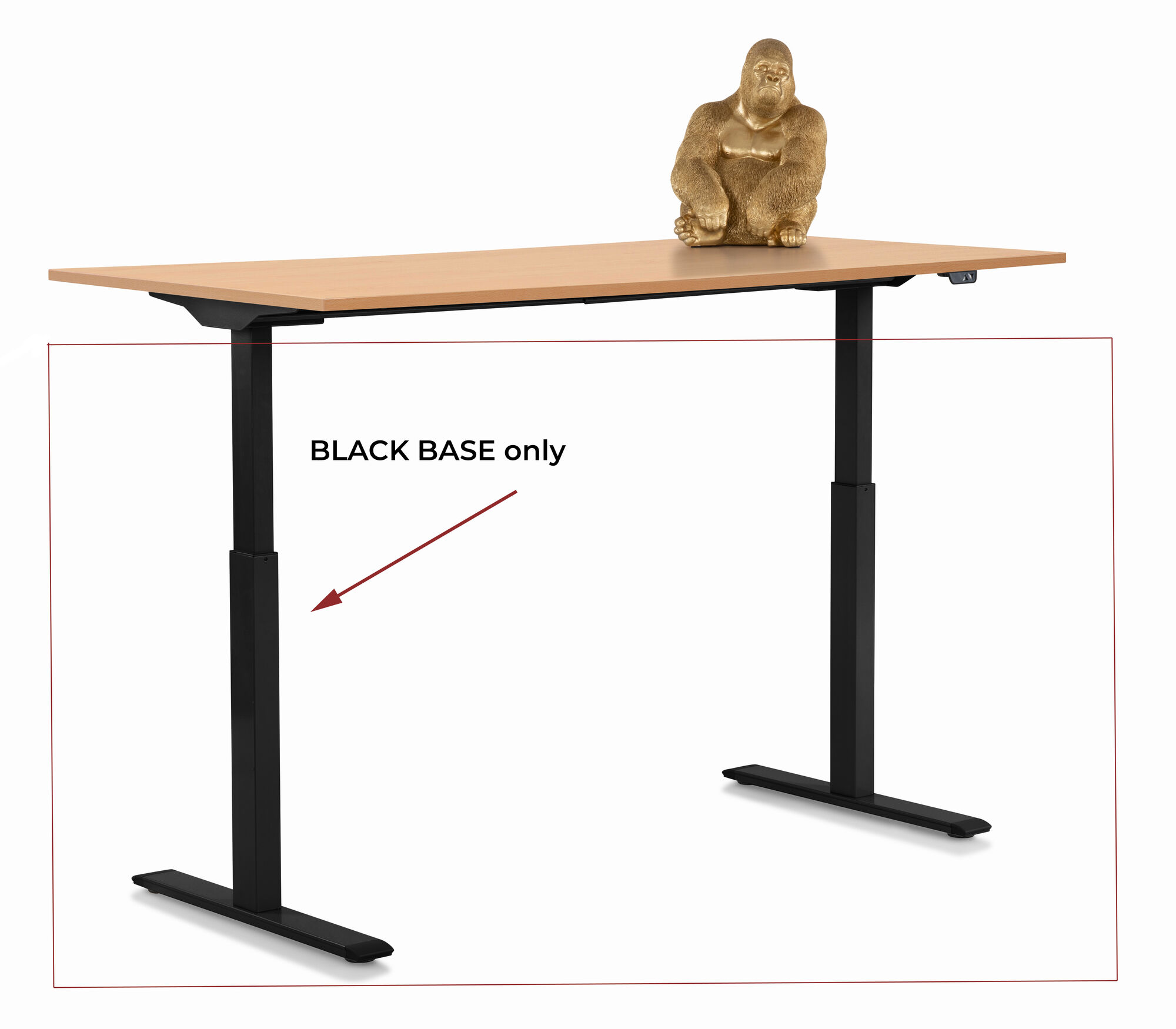 Gestell Tavola Office Schwarz Smart – Grafik-1.