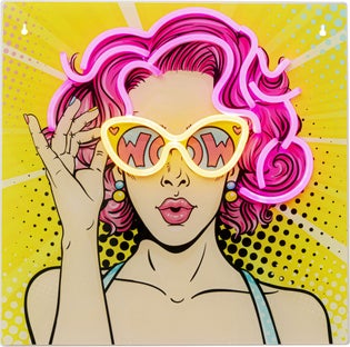 Glasbild Beauty LED 39x39cm – Grafik-1.