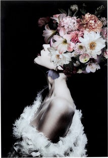 Glasbild Flowery Beauty 80x120cm – Grafik-1.