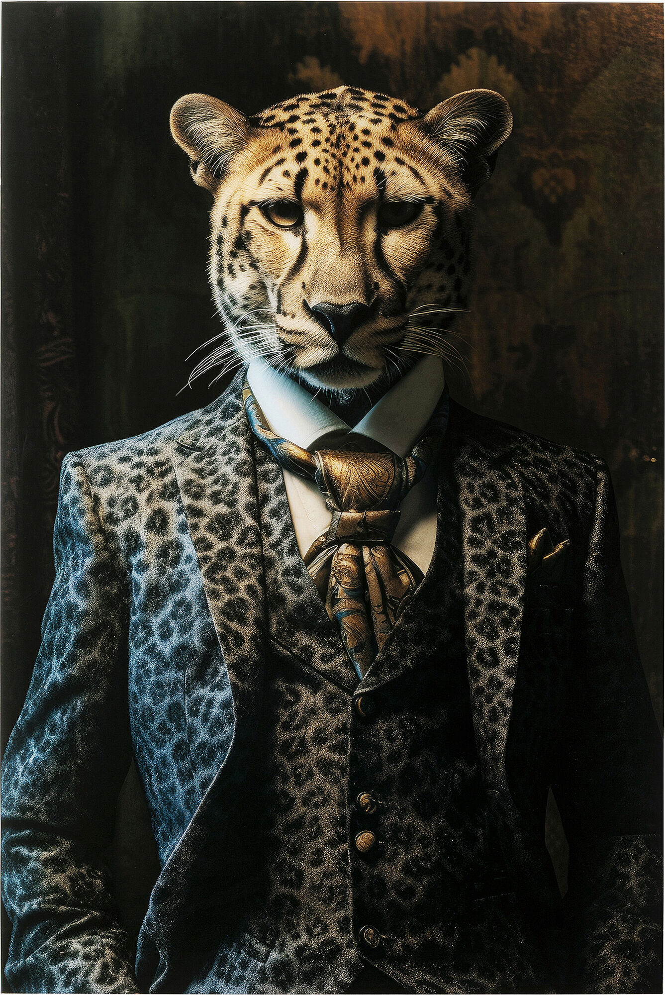 Glasbild Mister Leo 40x30cm – Grafik-1.