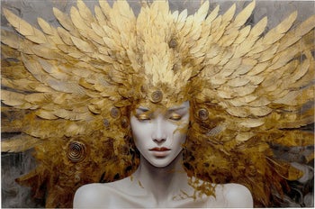 Glasbild Muse Celestial 120x80cm – Grafik-1.