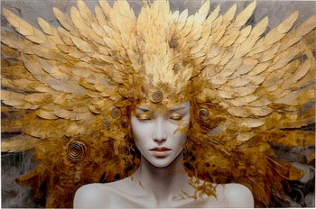 Glasbild Muse Celestial 120x80cm – Grafik-1.