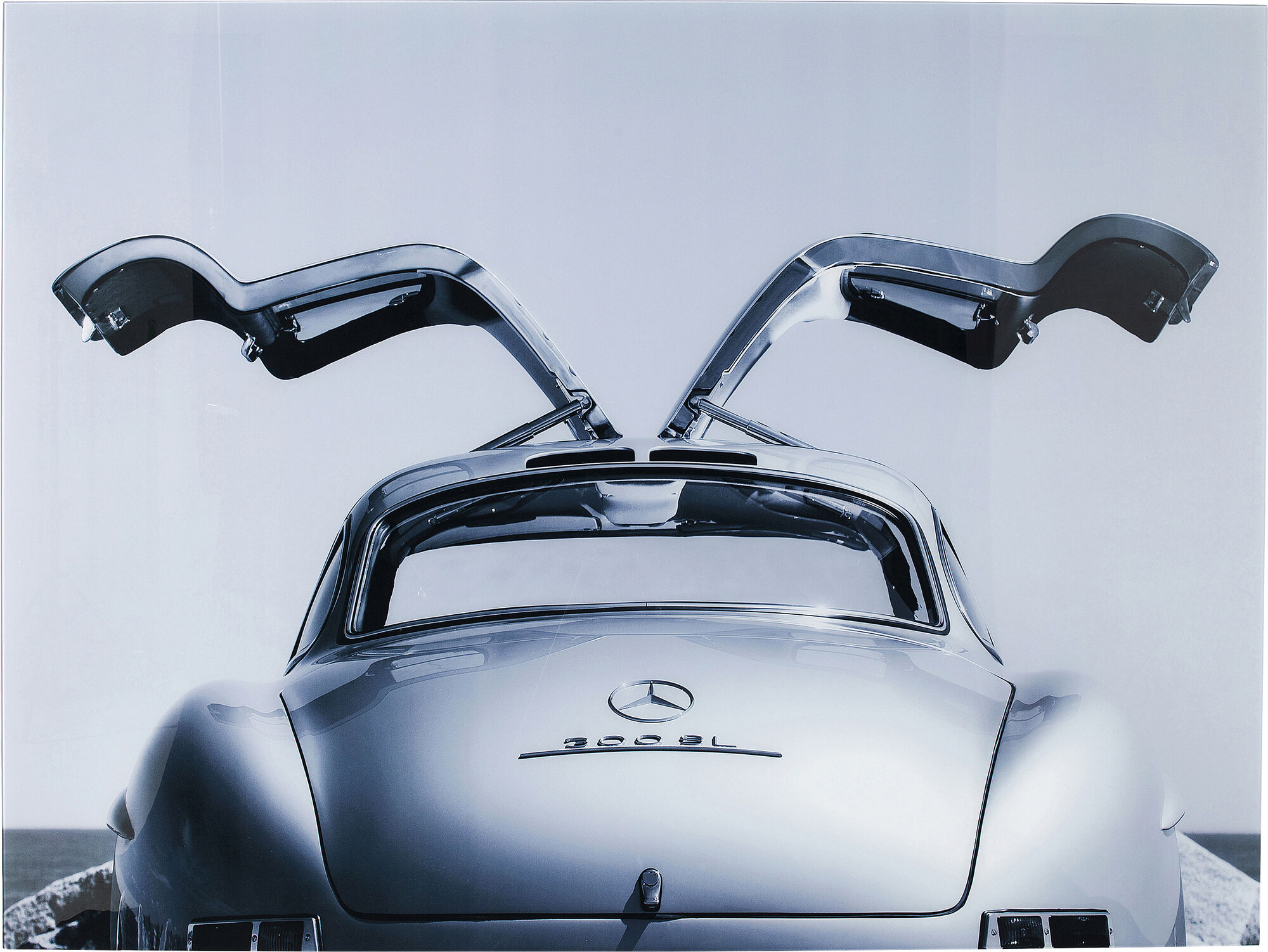 Glasbild Oldtimer Back 120x80cm – Grafik-1.