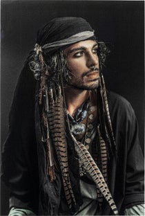Glasbild Pirate 80x120cm - Einzelstück – Grafik-1.