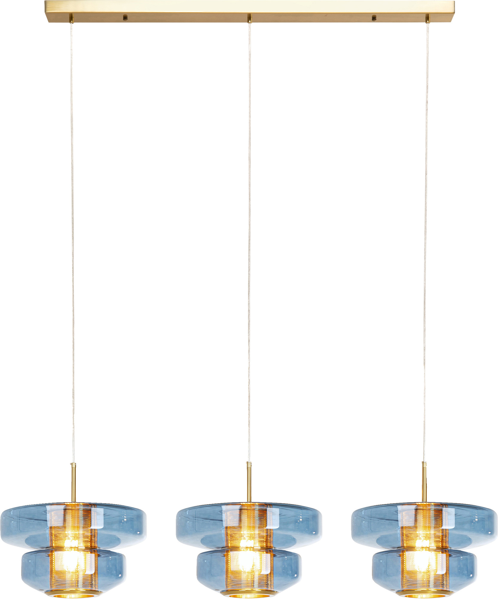 Hängeleuchte Arcadia Blau 125cm