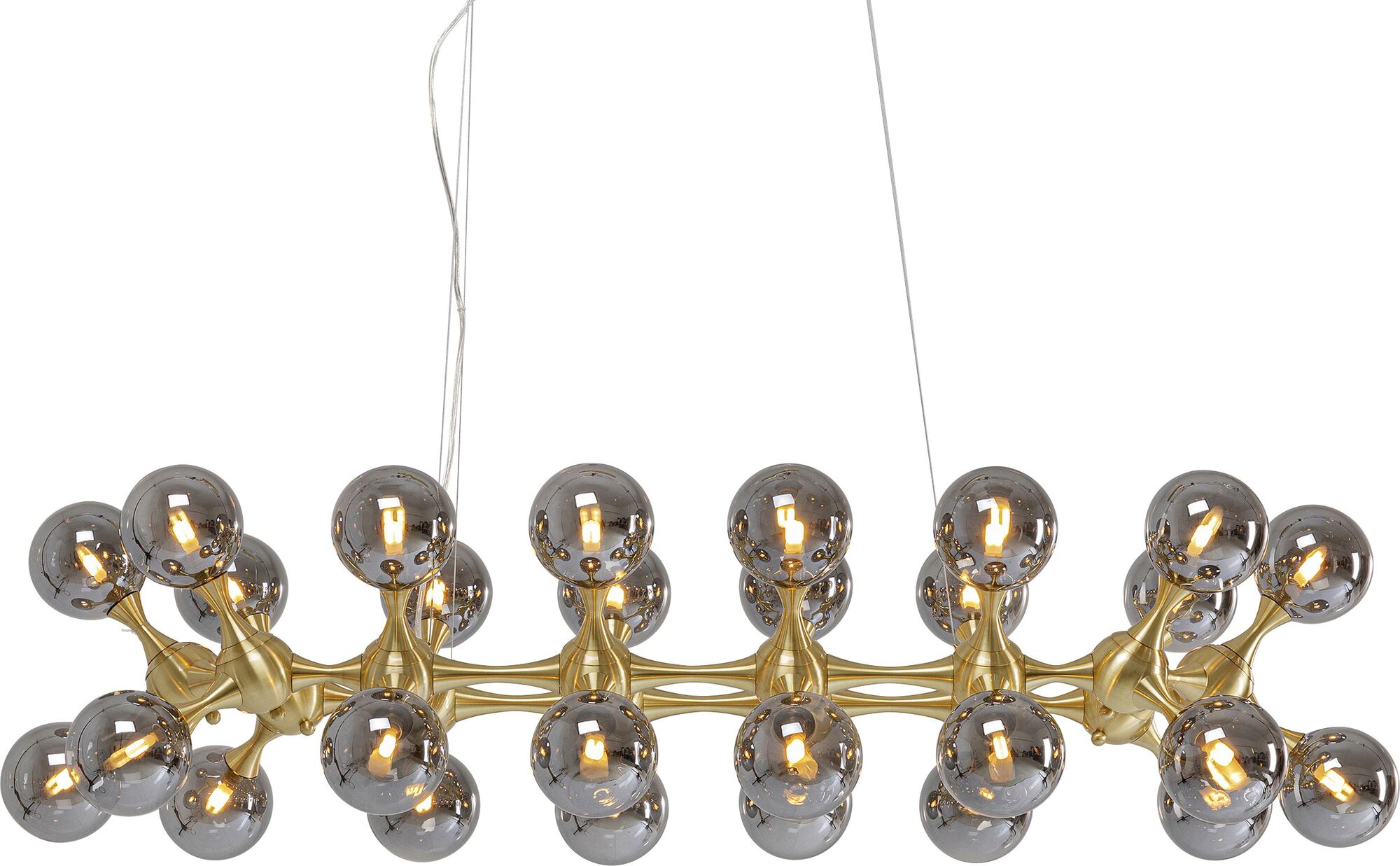 Hängeleuchte Atomic Balls Brass 140cm – Grafik-1.